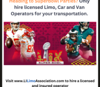 Going to a Super Bowl Party this Weekend? Only Hire a licensed car, van, or limo operator to get you there and back safely